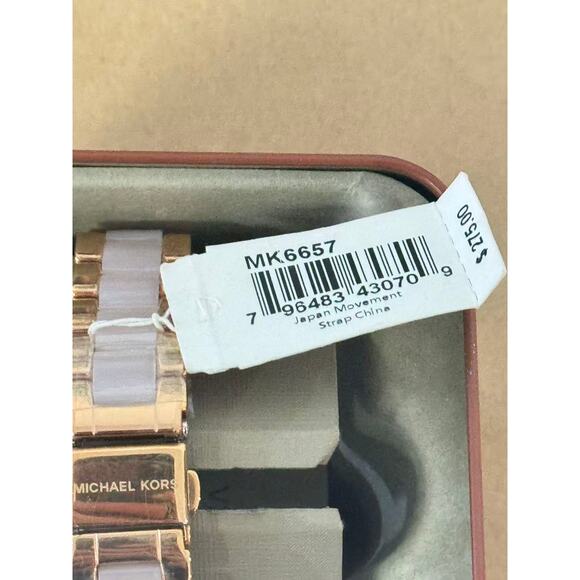 Michael Kors MK6657 Women's Riley Chronograph Two-Tone Stainless Steel Watch - Picture 5 of 5